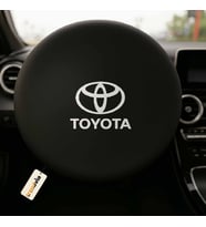 Toyota Marka Araba Direksiyon Kılıfı Siyah  Direksiyon Koruyucu Penye Kumaş Kaplama