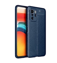 Xiaomi Poco X3 GT Kılıf Deri Görünümlü Slim Silikon (Lacivert)