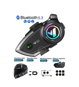 Kask Bluetooth Kulaklık Y-80P Bluetooth Motosiklet Kulaklık 5.3 Motosiklet Kulaklık