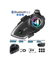 Kask Bluetooth Kulaklık Y-80P Bluetooth Motosiklet Kulaklık 5.3 Motosiklet Kulaklık