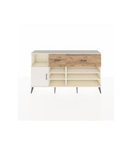 Arges Konsol 6 Raflı 2 Çekmeceli Tek Kapaklı  176x30x99 Aytaşı-Aytaşı/Çam
