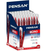 Pensan Büro Tükenmez Kalem 50’li Kırmızı
