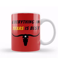 Texas Vintage Retro Rainbow Style Kupa Bardak Porselen