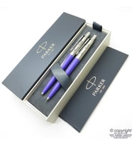 Parker Jotter Original Mor Tükenmez Kalem + 0.5 Versatil (uçlu) Kalem Set  İsme Özel Kalem  Hediyelik Kalem