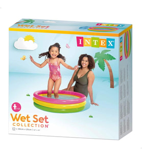 Wet Set Collection Şişme Taban 3 boğumlu 86x25 cm Çocuk Bebek Havuzu