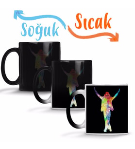 Michael Jackson Pop Sihirli Kupa Bardak Porselen