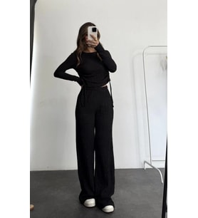 Bubble Alt Üst Takım Siyah Pt510446