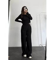 Bubble Alt Üst Takım Siyah Pt510446