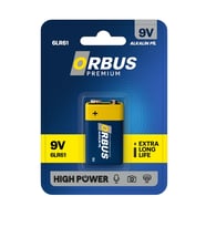 Orbus Premium 6LR61 9V Alkalin Blok Pil - 1 Blister