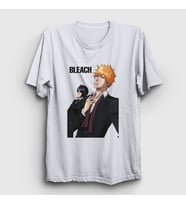Presmono Unisex Beyaz Suits Anime Bleach T-Shirt 128261tt