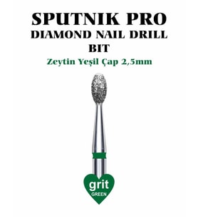 Elmas Zeytin Freze Yeşil Çap 2,5mm