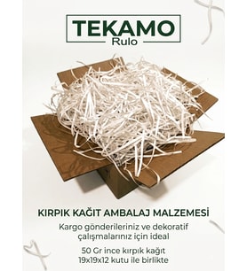Kırpık Kağıt Hediye Kutu Süsleme Dolgu Malzemesi Koli Dahil 19x19x12