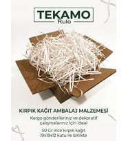 Kırpık Kağıt Hediye Kutu Süsleme Dolgu Malzemesi Koli Dahil 19x19x12