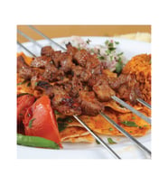 Düz KROM Şiş Ciğer Kebap Şişi Kuşbaşı Şişi 10 ADET
