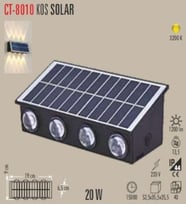 Cata 20w Dış Mekan Modern Aplik Kos Solar 3200K CT-8010