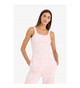 Defacto Slım Fıt Basıc Fitilli Kaşkorse Pembe Kadın Atlet E5540AX/PN38