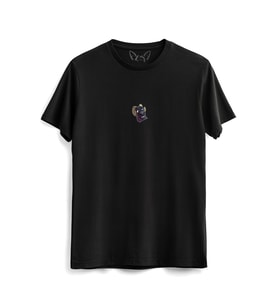  Animal Boğa Dijital Baskılı  Siyah Tshirt