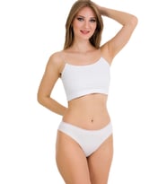 BERRAK 11688 KADIN LAZER KESİM KÜLOT BEYAZ