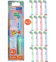 Kids Fun - Çocuklara Özel Extra yumuşak Oral B Şarjlı Diş Fırçası Yedek Başlığı - 16'lı Yedek Başlık