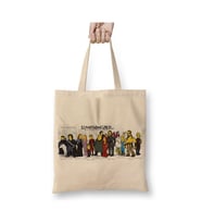 Game Of Thrones Simpsonized 02Beyaz Bez Çanta Uzun Saplı Alışveriş Çantası Plaj Çantası