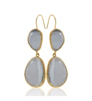 Kadir Jewellery 22 Ayar Altın Kaplama Kadın Sallantılı Küpe -El İşçiliği Ve Hipoalerjenik Küpe