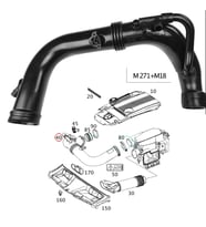 W204 08-14 W212 09-16 C207 10-16 HavaEmiş Hortumu(M271)2710901629