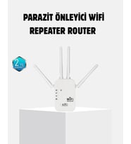 Antenli Wifi Repeater 300M2 Kapsama Alanı Wpa3 Güvenlikli