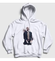 Presmono Unisex Beyaz Soccer Futbol Josep Pep Guardiola Kapüşonlu Sweatshirt 340371tt