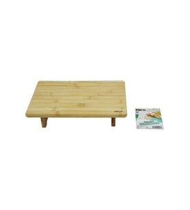 DİKDÖRTGEN AYAKLI  MİNİ SOFRA MODEL=32X21.5CM  BAMBU AHŞAP KESİM PANOSU (5343)