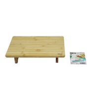 DİKDÖRTGEN AYAKLI MİNİ SOFRA MODEL=32X21.5CM BAMBU AHŞAP KESİM PANOSU (5343)