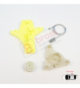 VW Passat B6 3C2 3C5 B7 362 365 2010-2015 4/5 Kapı 3C4839756 İçin Arka Sağ Kapı Cam Tamir Seti
