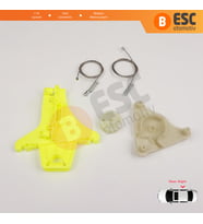 VW Passat B6 3C2 3C5 B7 362 365 2010-2015 4/5 Kapı 3C4839756 İçin Arka Sağ Kapı Cam Tamir Seti