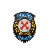 Trafik Polis Arması 3d, 2025 Yeni Model Tip Cırtlı, Standart Ölçü, 1.sınıf Kalite (Çok Renkli)