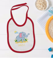 BK Kids Kişiye Özel İsimli Kırmızı Bebek Mama Önlüğü-19