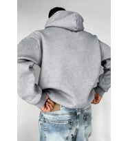 Regular Kapüşonlu Sweatshirt Erkek Unisex 3 İplik Şardonlu %100 Pamuk Basic Hoodie