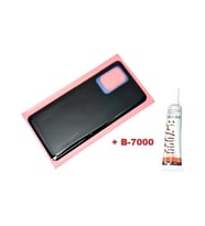 Mi 11T - Mi 11T Pro Arka Pil Kapağı Siyah (B7000 15 ML Yapıştırıcı Hediye)