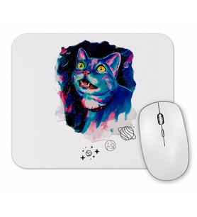 Space Cat Kedi Mouse Pad