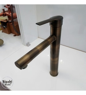 Sipahi Marble Antik Eskitme Çanak Lavabo Bataryası