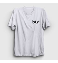 Presmono Unisex Beyaz Logo Blur T-Shirt 453693tt (Beyaz)