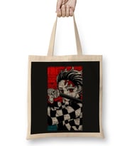 Tanjiro Kamado Demon Slayer Kimetsu No Yaiba 02 Bez Çanta Uzun Saplı