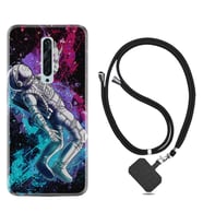 Oppo Reno 2Z 4 Lite 4 Pro 5 6 7 A31 Kılıf Boyun Askılı Silikon Astronot Signs 1753