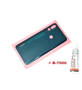Tkgz Huawei Uyumlu Y9 Prime 2019 Arka Pil kapağı (B-7000) YEŞİL