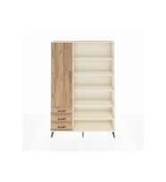 Arges Gardrop 9 Raflı 3 Çekmeceli 3 Kapaklı 132x30x195 Aytaşı-Çam