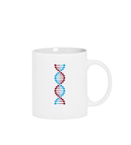 Bordo Mavi Dna Beyaz Kupa Bardak