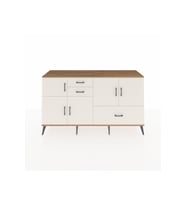 Kronos Konsol 5 Raflı 3 Çekmeceli 5 Kapaklı 176x59x99 Çam-Aytaşı