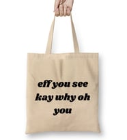 Eff You See Kay Why Oh You YOGA LOVER Bez Çanta Uzun Saplı