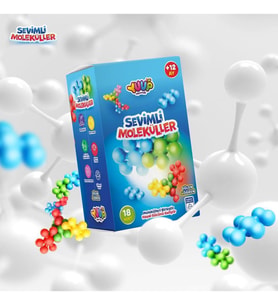 Eğitici ve Eğlenceli Sevimli Moleküller - 18 Parça