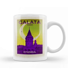 Galata Kulesi Kupa Bardak Porselen