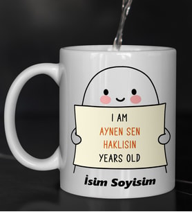 Komik - Esprili Kupaa Bardakk AYNEN SEN HAKLISIN Tasarımlı Komik Kupaa Bardakk