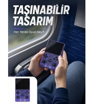 Kablosuz Kollu 3.5 İnç IPS Ekranlı Retro El Oyun Konsolu